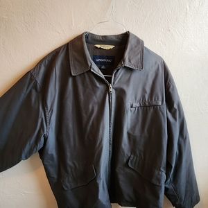 London fog gray light weight jacket mens